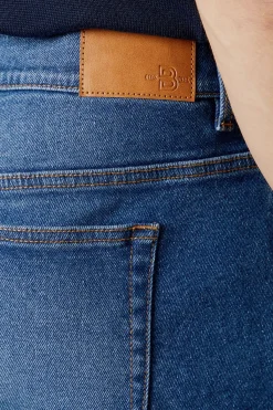 Burton Jean Slim Stretch Délavage Moyen<Homme Denim|Denim