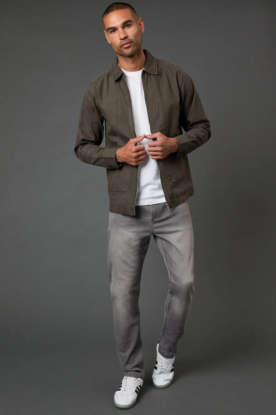 Jean Slim Stretch Gris