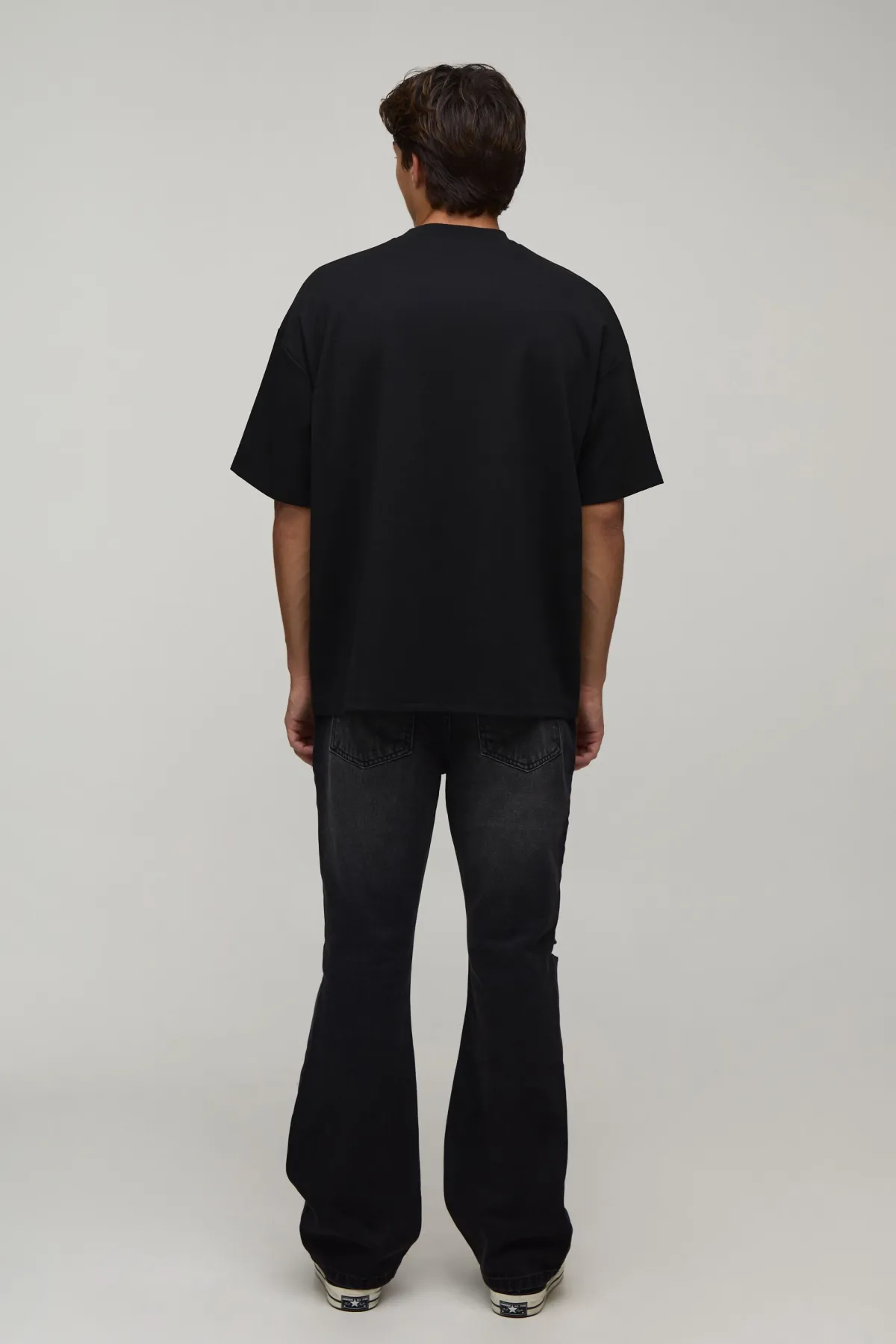 boohooMAN Jean Slim Évasé Déchiré Au Genou<Homme Denim|Denim