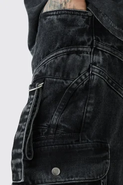 Jeans longs amples avec sangle et détails de boucle