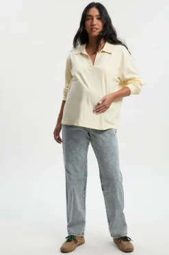 Jeans Maman Maternité à Porter Par-dessus le Ventre