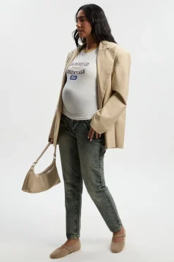 Jeans Maternité Basiques Taille Haute pour Maman