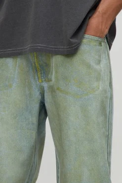 Jeans métallisés à coupe décontractée