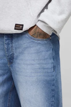 Jeans pour hommes grande taille à coupe décontractée
