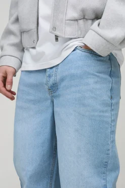 boohooMAN Jeans Rigide Décontracté pour Grandes Tailles<Homme Denim|Tout Afficher