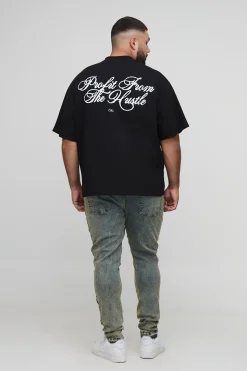Jeans Skinny Plus Superposés à Appliqué Croisé et à Empiècement