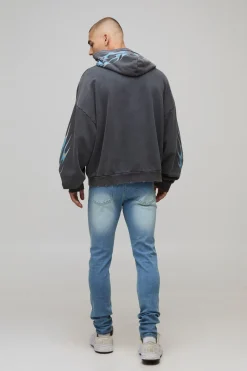 Jeans skinny stretch délavés