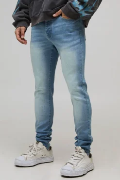 Jeans skinny stretch délavés