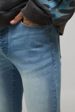 Jeans skinny stretch délavés