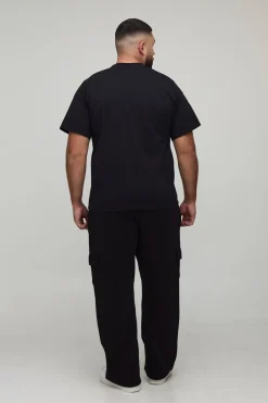 Jeans stonewash plus déchirés à l'ourlet brut, coupe décontractée