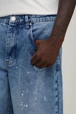 Jean Super Baggy Délavage Sale Effet Usé