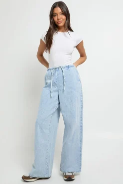 boohoo Jean supersoft à taille élastiquée<Femme Denim|Jeans