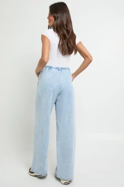 boohoo Jean supersoft à taille élastiquée<Femme Denim|Jeans