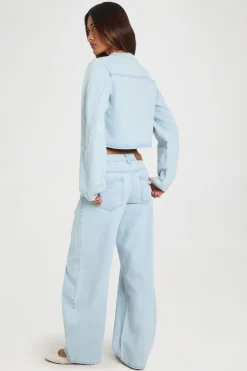 Jean Taille Haute Coupe Barrel Jambes Larges