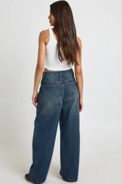 boohoo Jean Taille Haute Coupe Barrel<Femme Denim|Jeans