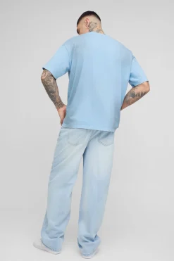 Jean Taille Haute Coupe Décontractée avec Détail de Plis à la Taille