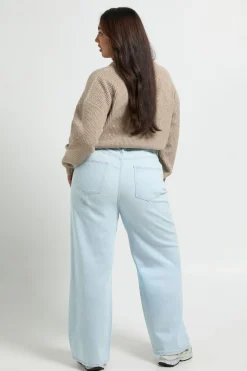 Jean Taille Haute Coupe Droite Plus Basics