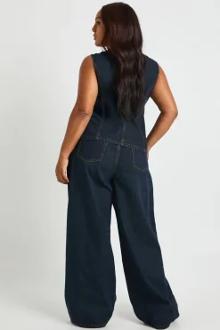Jean taille haute à doubles plis et jambes larges