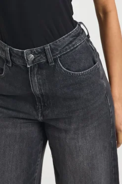 boohoo Jean Taille Haute Jambe Large Basics<Femme Denim|Jeans