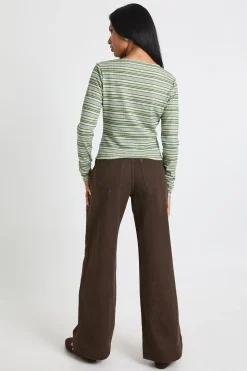 Jean à taille haute à jambes larges