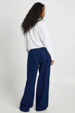 Jean ultra-doux à taille élastiquée