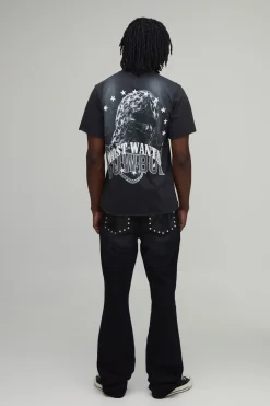 Jean Évasé Empilé Ajusté Taille Haute Avec Détails De Coutures Western