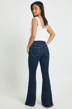boohoo Jean Évasé Taille Haute Galbant Petite Taille<Femme Denim|Jeans