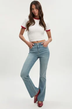 Jean Évasé Taille Mi-haute Y2k