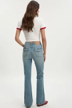 Jean Évasé Taille Mi-haute Y2k