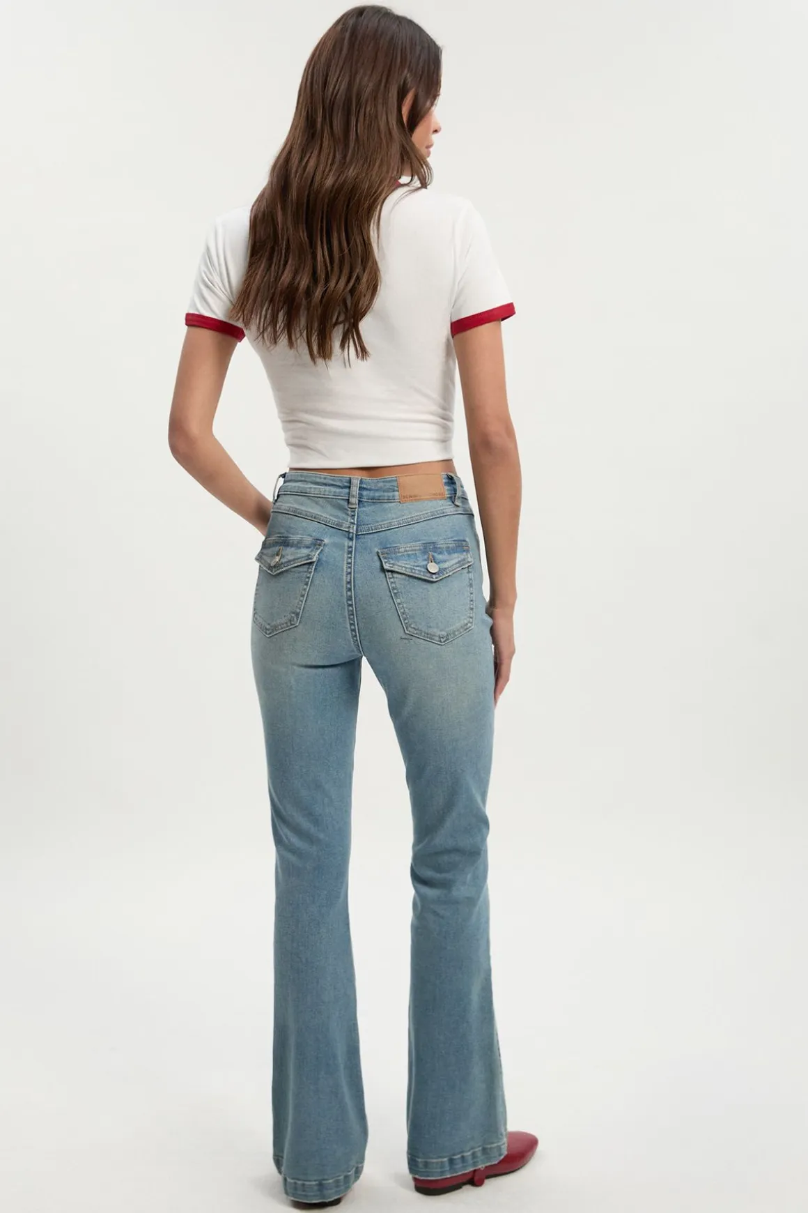 Jean Évasé Taille Mi-haute Y2k