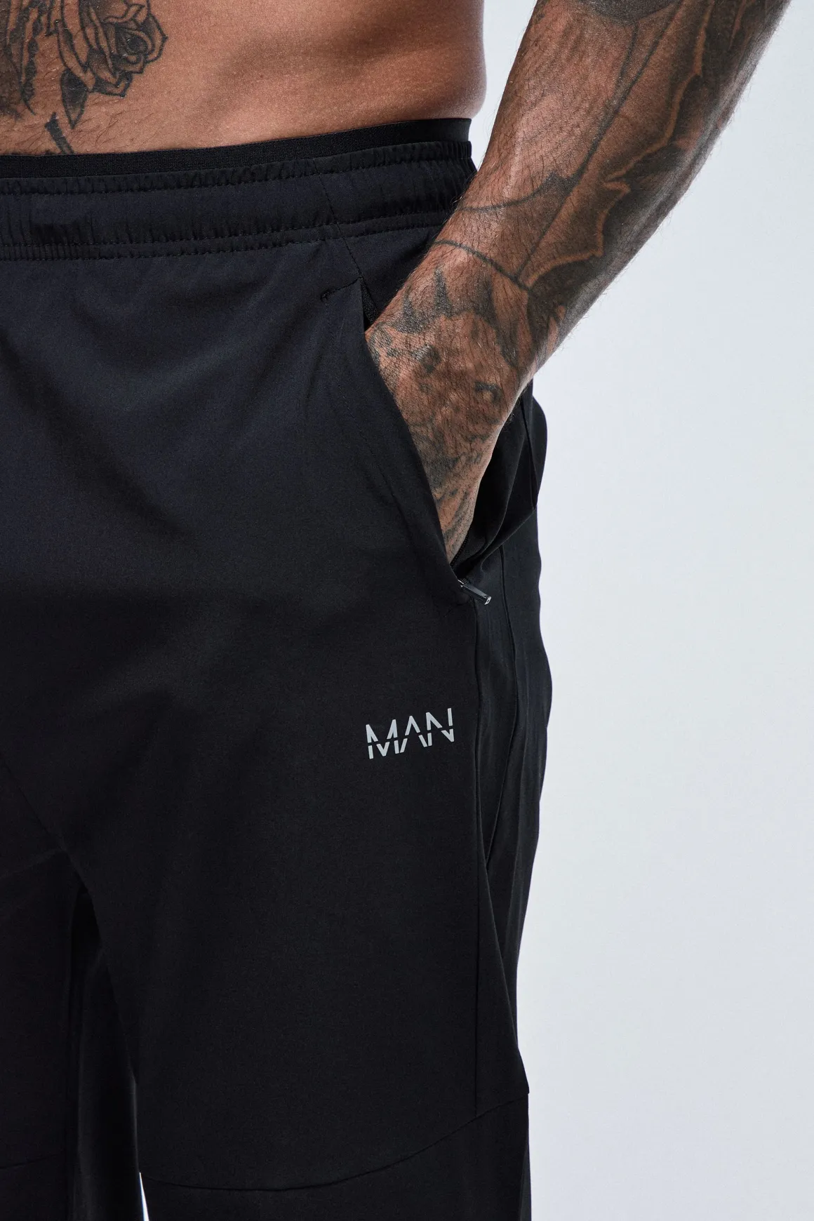Jogger Ajusté À Revers Perforé Actif Pour Homme Grand