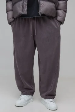 Jogger Ample À Coutures Apparentes Avec Cordon De Serrage À L'Ourlet Et Finition Délavée