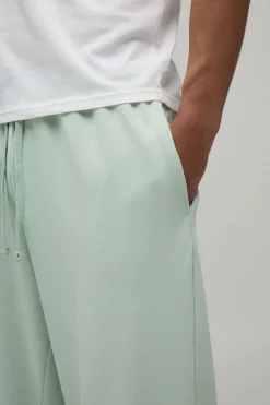 boohooMAN Jogger Ample Délavé En Molleton Bouclette Coupe Ballon<Homme Joggings|Jogging