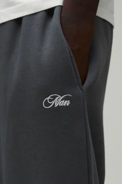 boohooMAN Jogger Ample Homme Avec Inscription Basic<Homme Tout Afficher|Jogging
