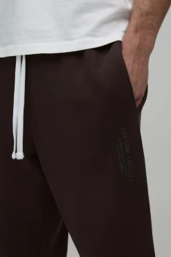 boohooMAN Jogger Baggy Coupe Ample Imprimé Haute Densité<Homme Joggings|Jogging