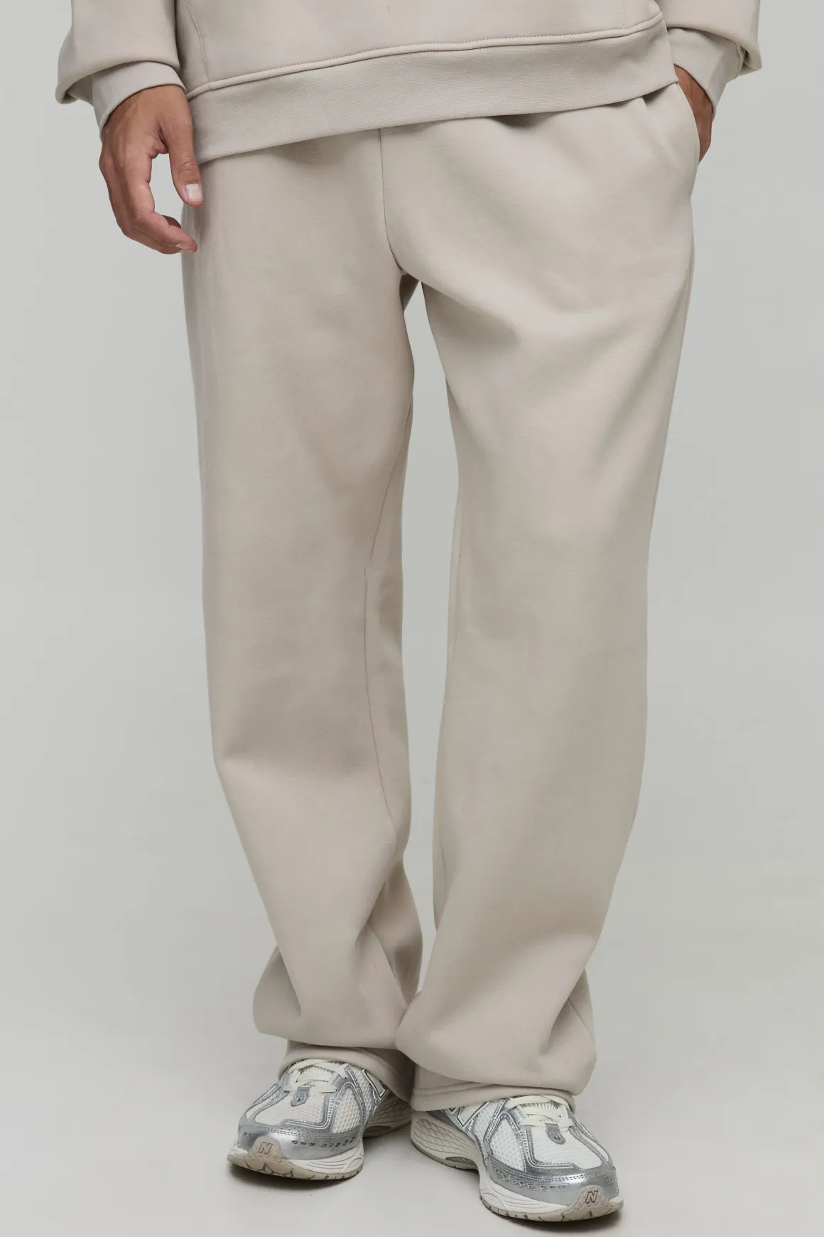 Jogger Basique Grande Taille à Coupe Droite