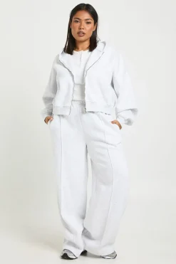 boohoo Jogger basique Plus Core à jambes droites avec détail pintuck<Femme Pantalons|Basiques