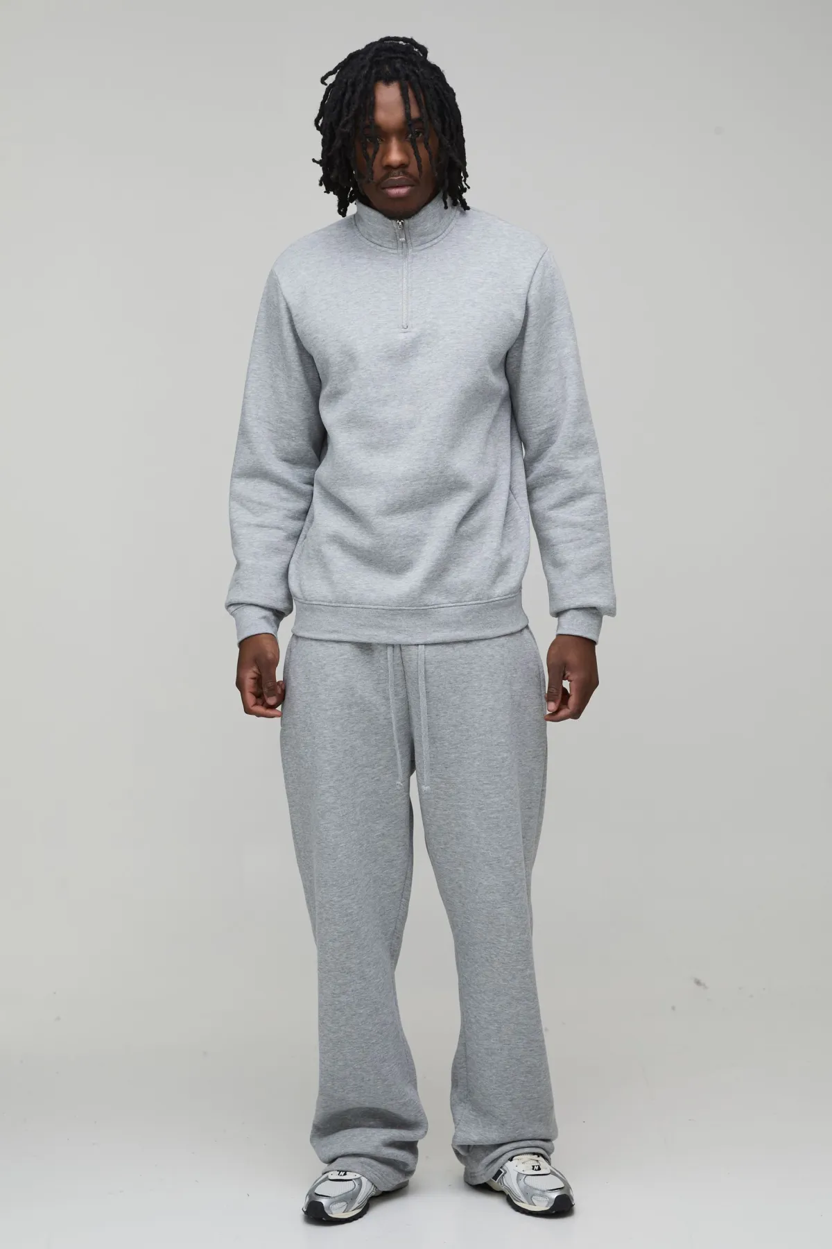 boohooMAN Jogger Basique Taille Haute Coupe Droite Jambe Droite<Homme Tout Afficher|Jogging