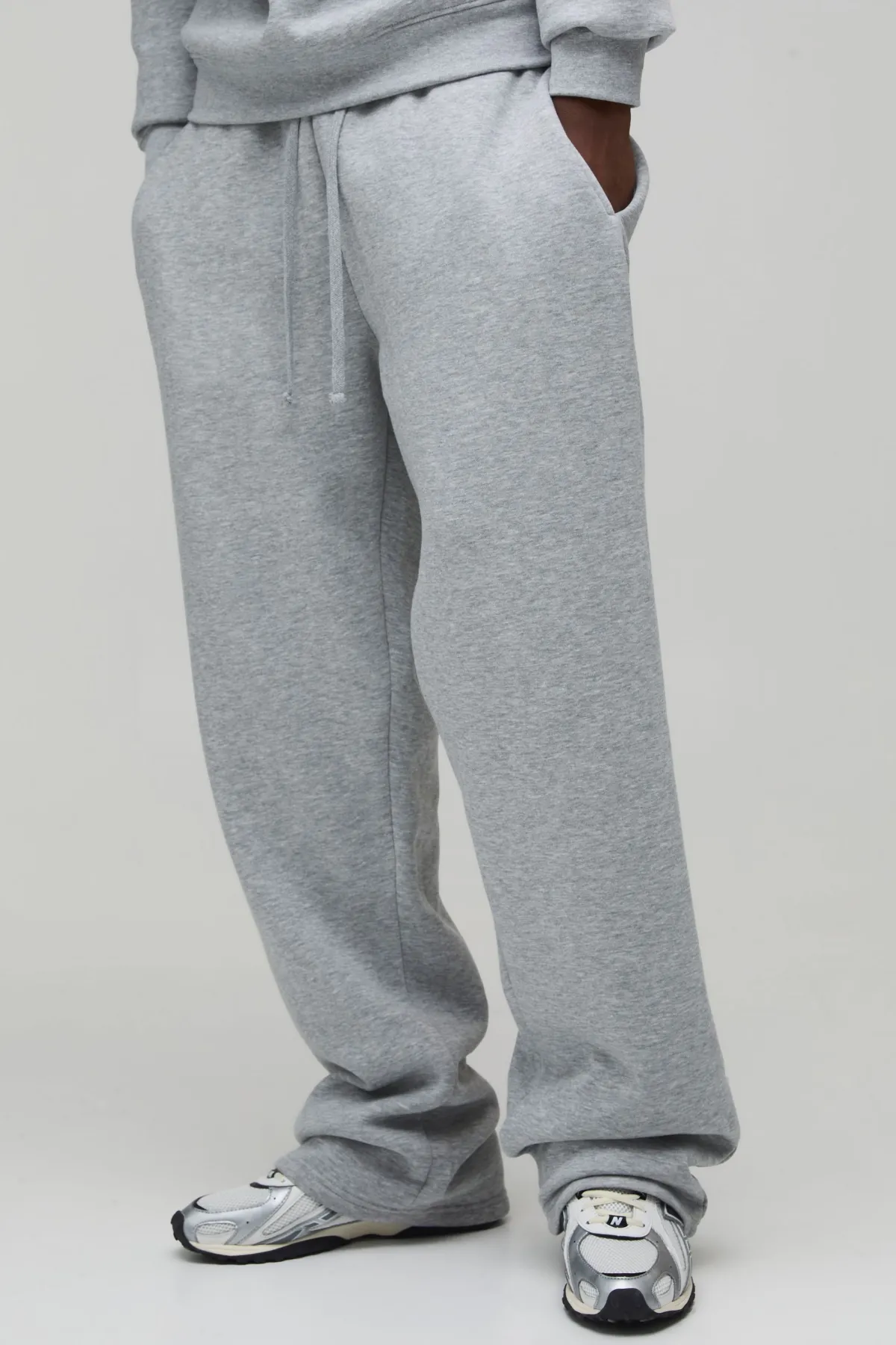 boohooMAN Jogger Basique Taille Haute Coupe Droite Jambe Droite<Homme Tout Afficher|Jogging