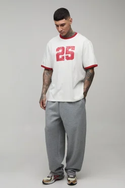 boohooMAN Jogger Brodé Saint Tropez Coupe Ballon Tall<Homme Tout Afficher|Jogging