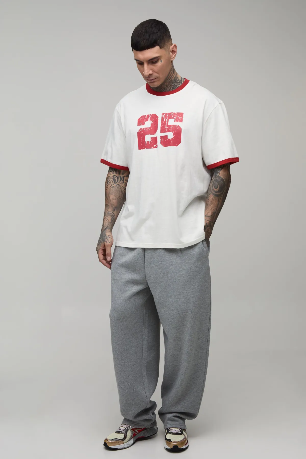 boohooMAN Jogger Brodé Saint Tropez Coupe Ballon Tall<Homme Tout Afficher|Jogging