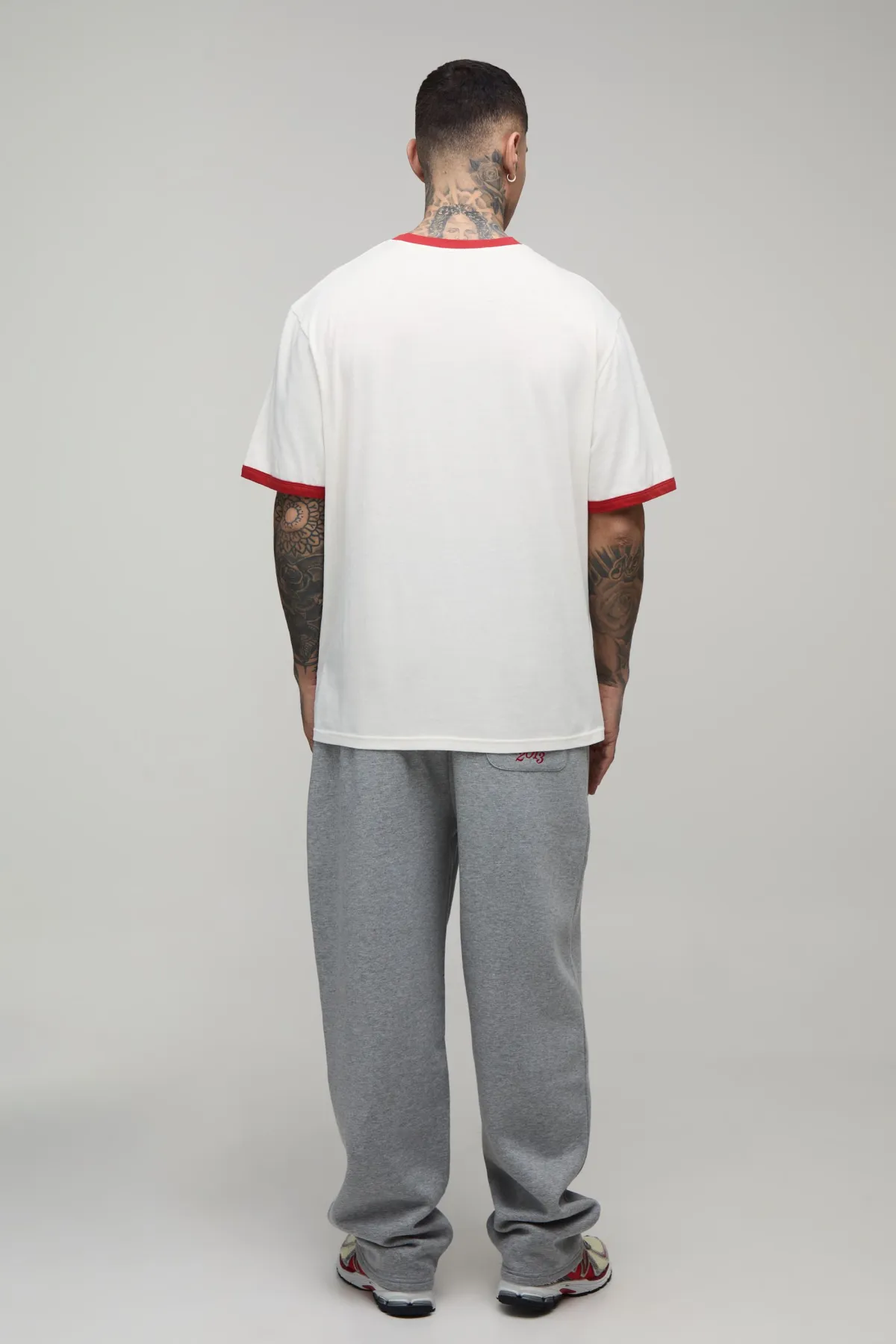 boohooMAN Jogger Brodé Saint Tropez Coupe Ballon Tall<Homme Tout Afficher|Jogging