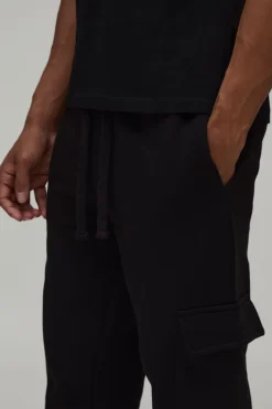 Jogger cargo basique à coupe skinny
