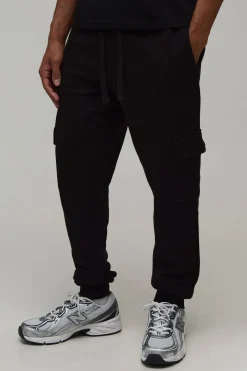 Jogger cargo basique à coupe skinny