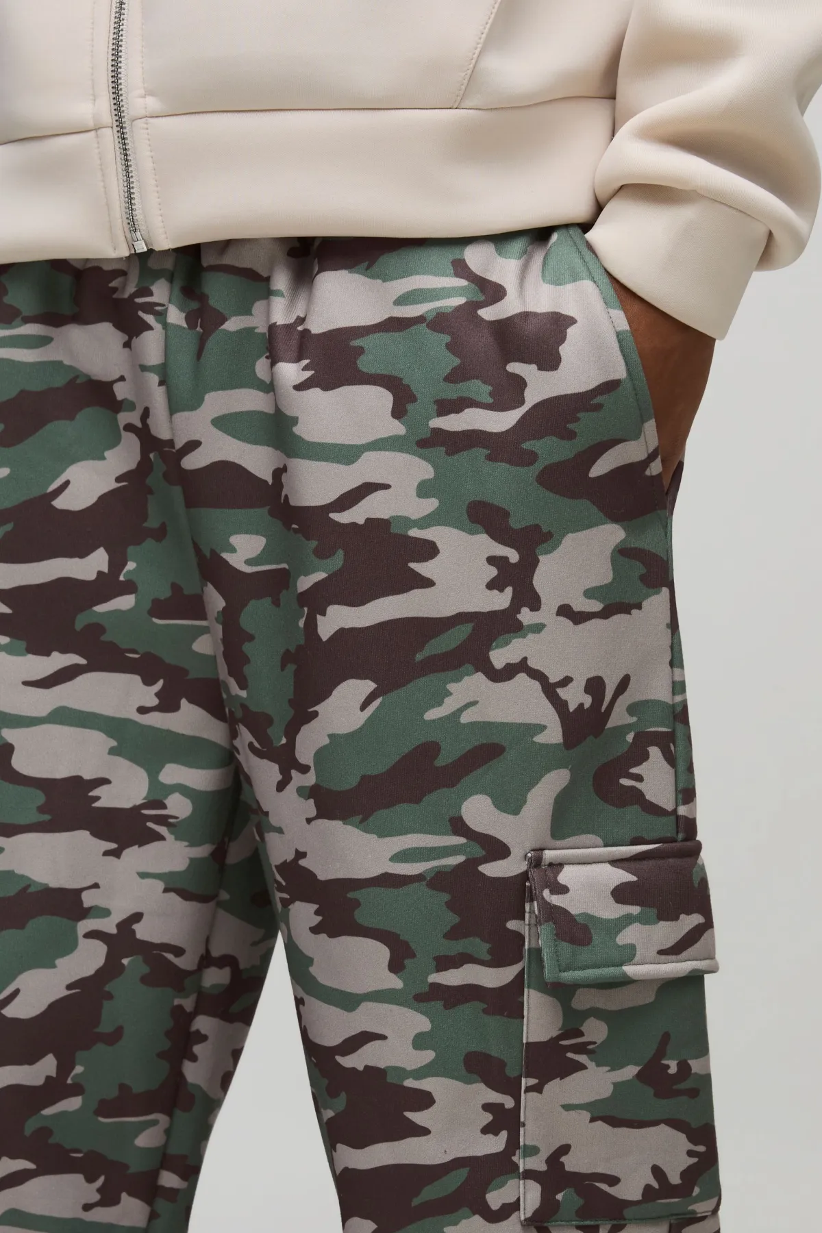 boohooMAN Jogger cargo camouflage décontracté<Homme Joggings|Jogging
