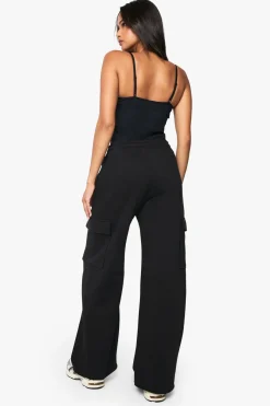 Jogger cargo à jambes larges