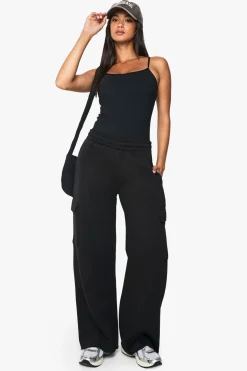 Jogger cargo à jambes larges
