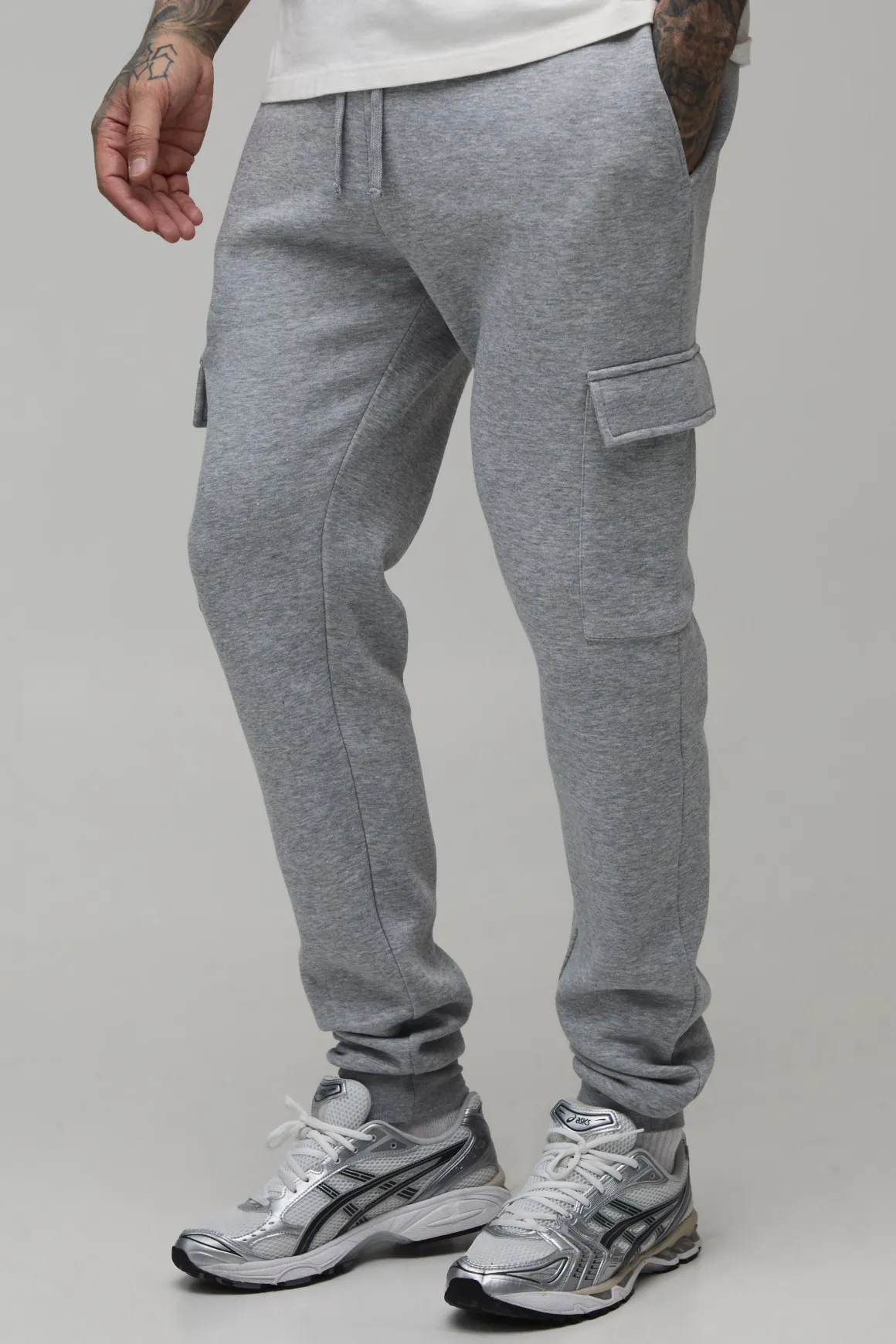 Jogger Cargo Skinny Fit Basique Grande Taille