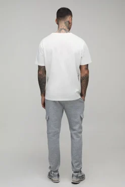 Jogger Cargo Skinny Fit Basique Grande Taille