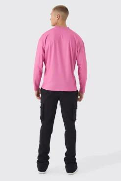 boohooMAN Jogger cargo slim fit extrême empilé en tissé à onglet<Homme Joggings|Jogging